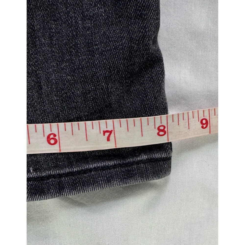 Abercrombie Kids High Rise Wide Leg Jeans Black Size 11/12 Regular Distressed - Picture 13 of 16